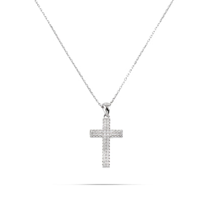 Κολιέ σταυρός με πέτρες ζιργκόν Mar and Mar Giselle Cross από Ασήμι 925