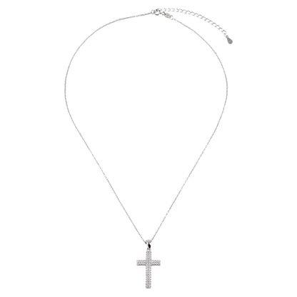 Κολιέ σταυρός με πέτρες ζιργκόν Mar and Mar Giselle Cross από Ασήμι 925