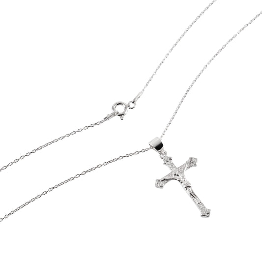 Κολιέ σταυρός Mar and Mar Jesus Cross III από ασήμι 925