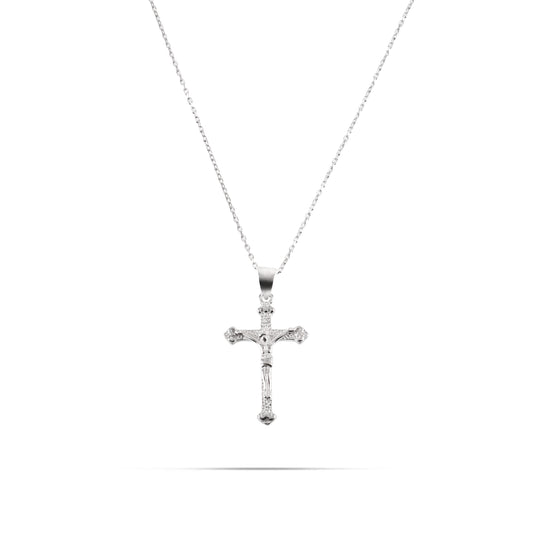 Κολιέ σταυρός Mar and Mar Jesus Cross III από ασήμι 925