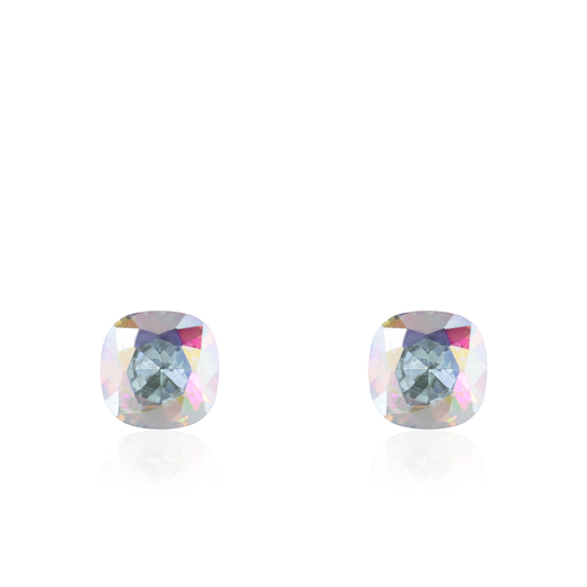 Σκουλαρίκια καρφωτά με ζιργκόν Mar and Mar Cube Studs (Unicorn) από ανοξείδωτο ατσάλι