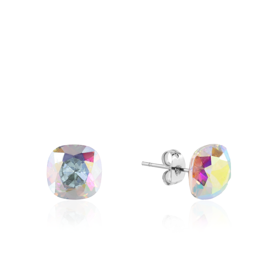 Σκουλαρίκια καρφωτά με ζιργκόν Mar and Mar Cube Studs (Unicorn) από ανοξείδωτο ατσάλι