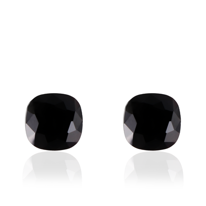 Σκουλαρίκια καρφωτά με ζιργκόν Mar and Mar Cube Studs (Black) από ανοξείδωτο ατσάλι