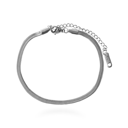 Αλυσίδα χεριού Flat Snake Mar and Mar Flat Snake (Silver) από Ανοξείδωτο ατσάλι