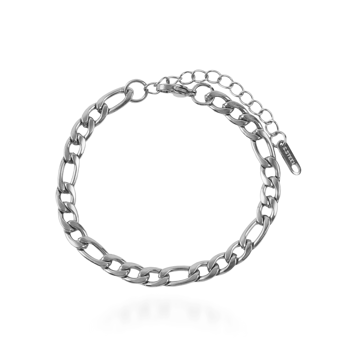 Αλυσίδα χεριού Mar and Mar Figaro (Denver-Silver) από ανοξείδωτο ατσάλι