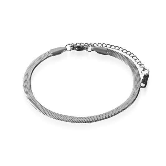 Αλυσίδα χεριού Flat Snake Mar and Mar Flat Snake (Silver) από Ανοξείδωτο ατσάλι