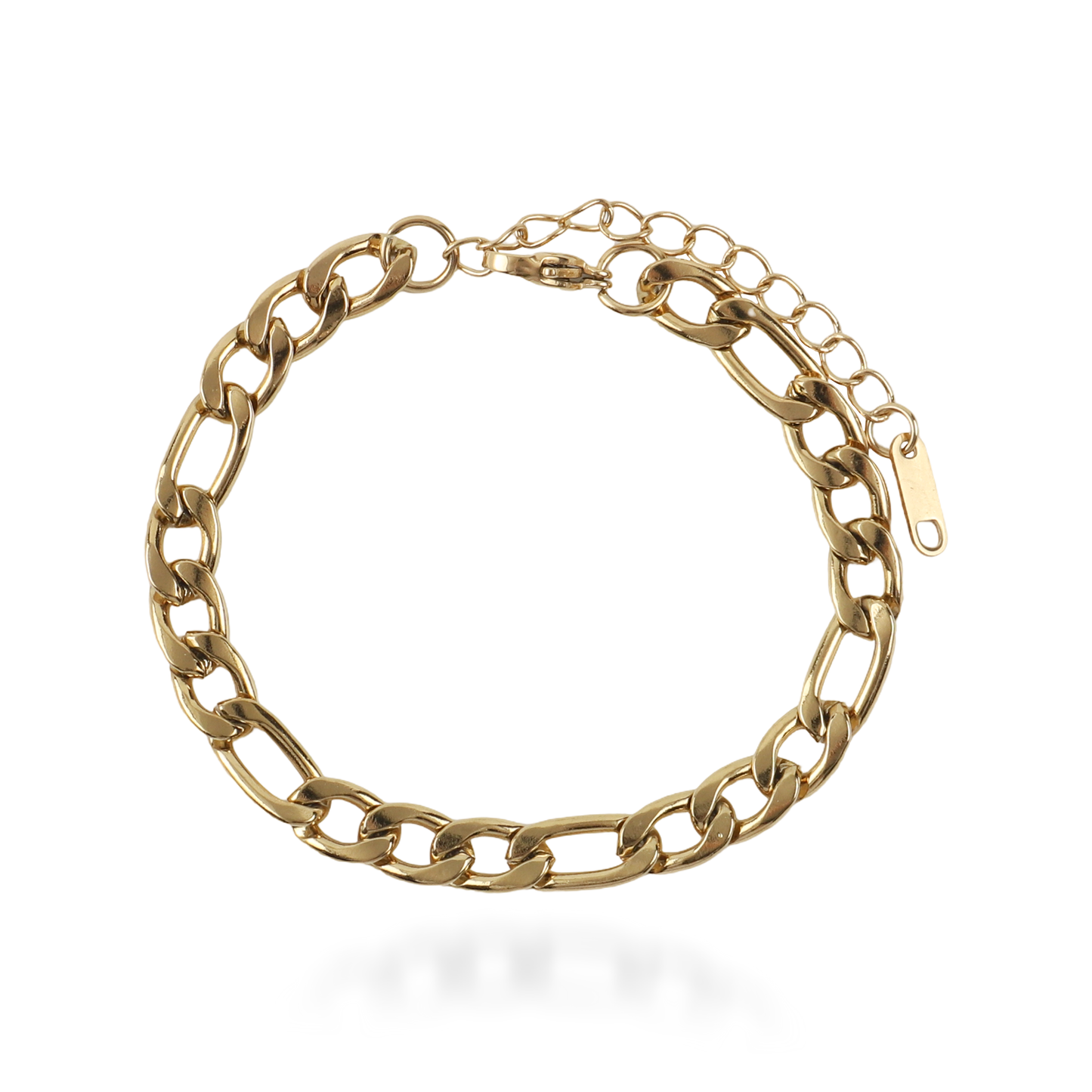 Αλυσίδα χεριού Mar and Mar Figaro (Denver-Gold) από ανοξείδωτο ατσάλι