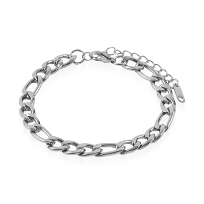 Αλυσίδα χεριού Mar and Mar Figaro (Denver-Silver) από ανοξείδωτο ατσάλι