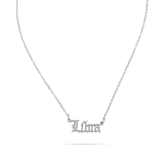 Κολιέ με ζώδιο Ζυγός Mar and Mar Libra Silver από ανοξείδωτο ατσάλι