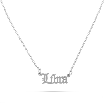 Κολιέ με ζώδιο Ζυγός Mar and Mar Libra Silver από ανοξείδωτο ατσάλι