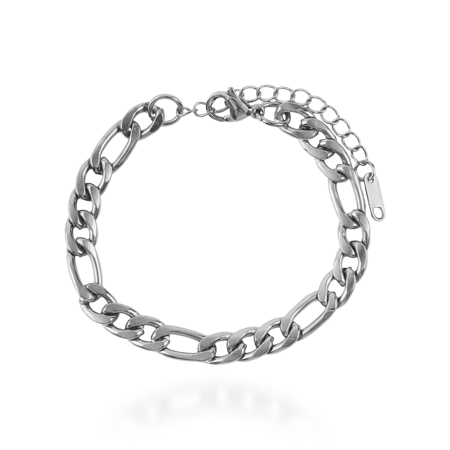 Αλυσίδα χεριού Mar and Mar Figaro (Denver-Silver) από ανοξείδωτο ατσάλι