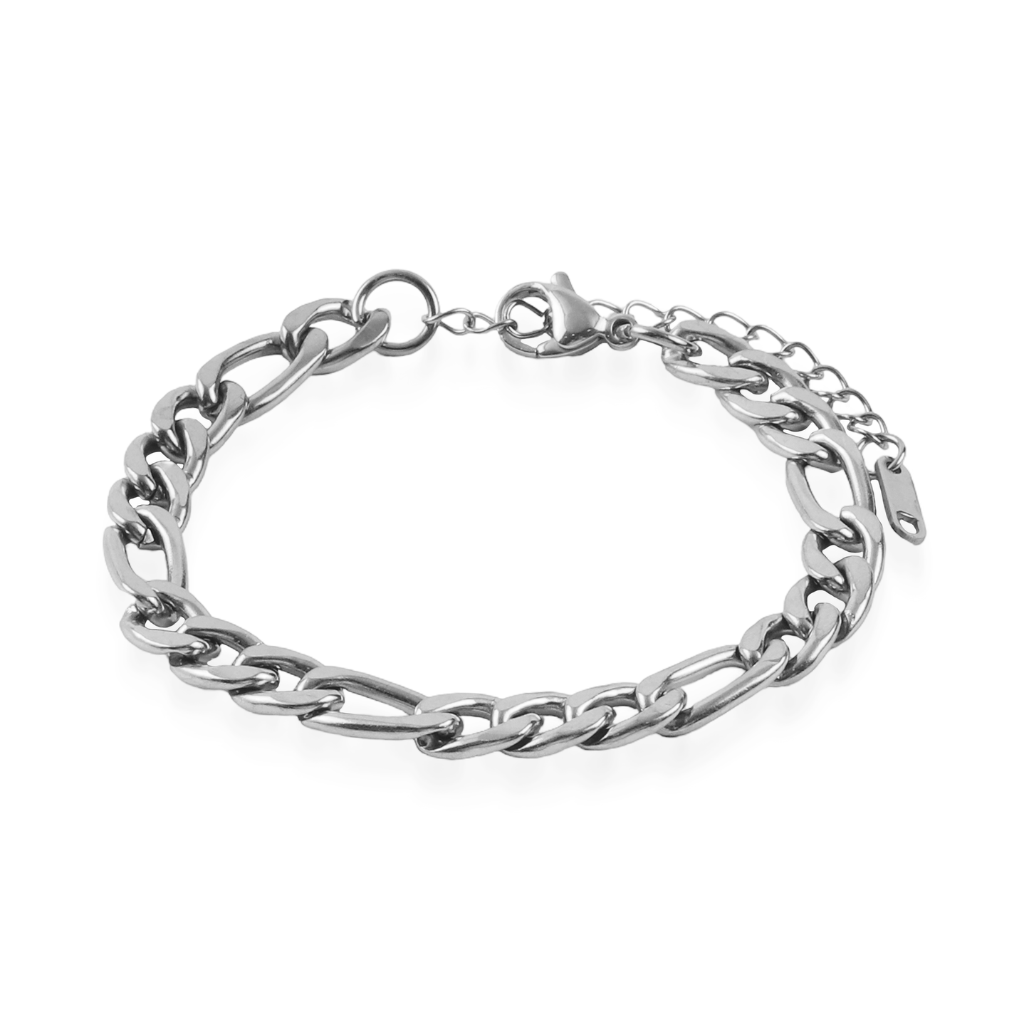 Αλυσίδα χεριού Mar and Mar Figaro (Denver-Silver) από ανοξείδωτο ατσάλι