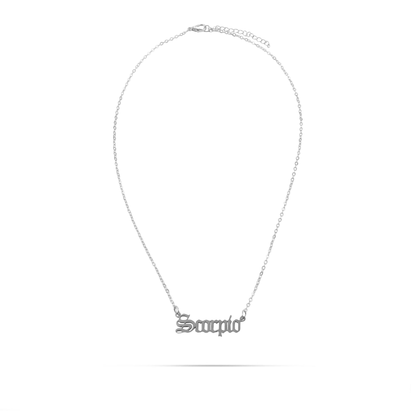 Κολιέ με ζώδιο Σκορπιός Mar and Mar Scorpio Silver από ανοξείδωτο ατσάλι