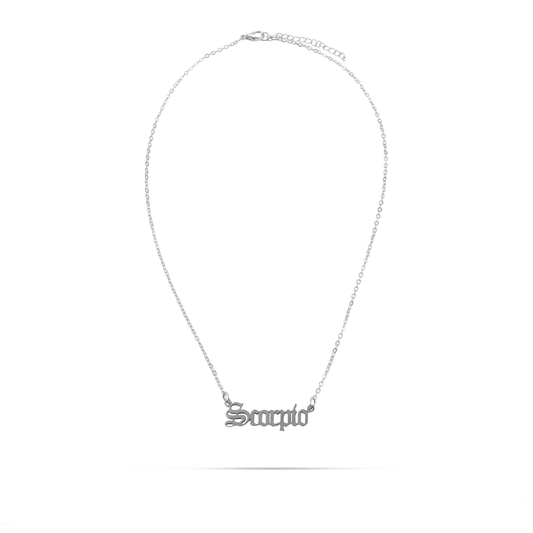 Κολιέ με ζώδιο Σκορπιός Mar and Mar Scorpio Silver από ανοξείδωτο ατσάλι