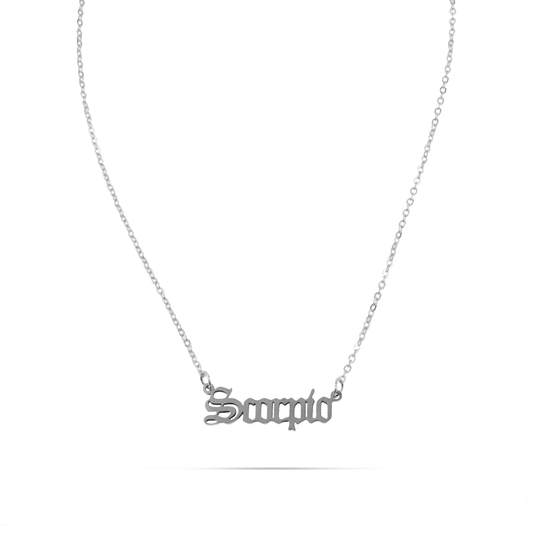 Κολιέ με ζώδιο Σκορπιός Mar and Mar Scorpio Silver από ανοξείδωτο ατσάλι