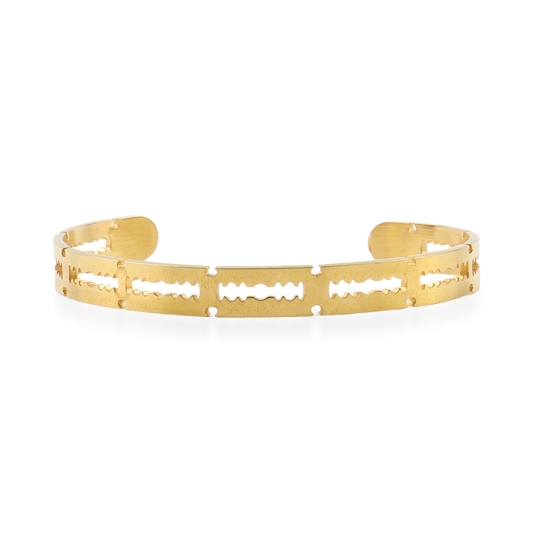 Ανδρικό βραχιόλι χειροπέδα Mar and Mar Razor Cuff από ανοξείδωτο ατσάλι