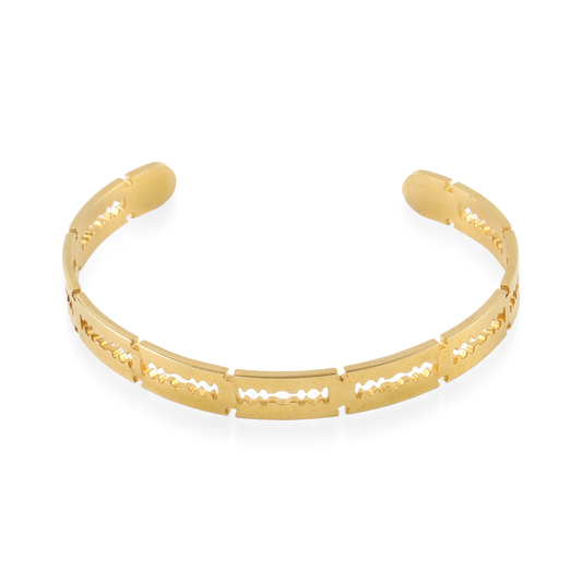 Ανδρικό βραχιόλι χειροπέδα Mar and Mar Razor Cuff από ανοξείδωτο ατσάλι