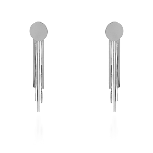 Σκουλαρίκια κρεμαστά Mar and Mar Bennita (Silver) από ανοξείδωτο ατσάλι
