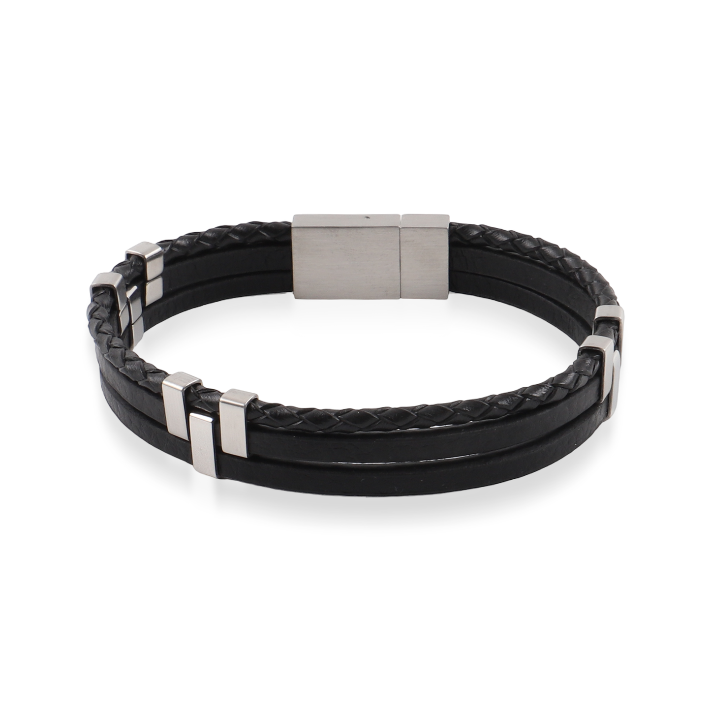 Ανδρικό βραχιόλι Mar and Mar Corey (Black) από ανοξείδωτο ατσάλι