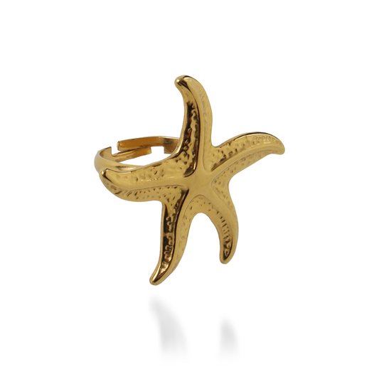 Γυναικείο δαχτυλίδι Mar and Mar Starfish II από ανοξείδωτο ατσάλι