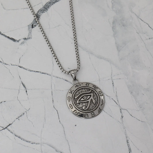 Ανδρικό Κολιέ Mar and Mar Eye of Horus από ανοξείδωτο ατσάλι