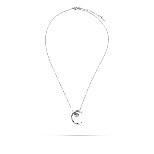 Κολιέ με πέτρες ζιργκόν Mar and Mar Pettle (Silver) από ανοξείδωτο ατσάλι