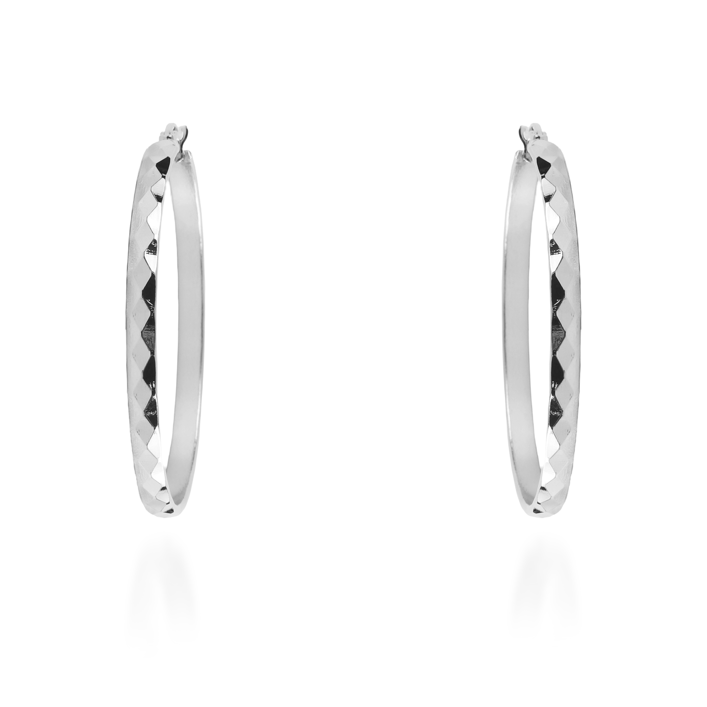 Σκουλαρίκια κρίκοι Mar and Mar Audrina II  Silver από ανοξείδωτο ατσάλι