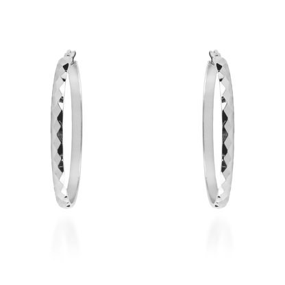 Σκουλαρίκια κρίκοι Mar and Mar Audrina II  Silver από ανοξείδωτο ατσάλι