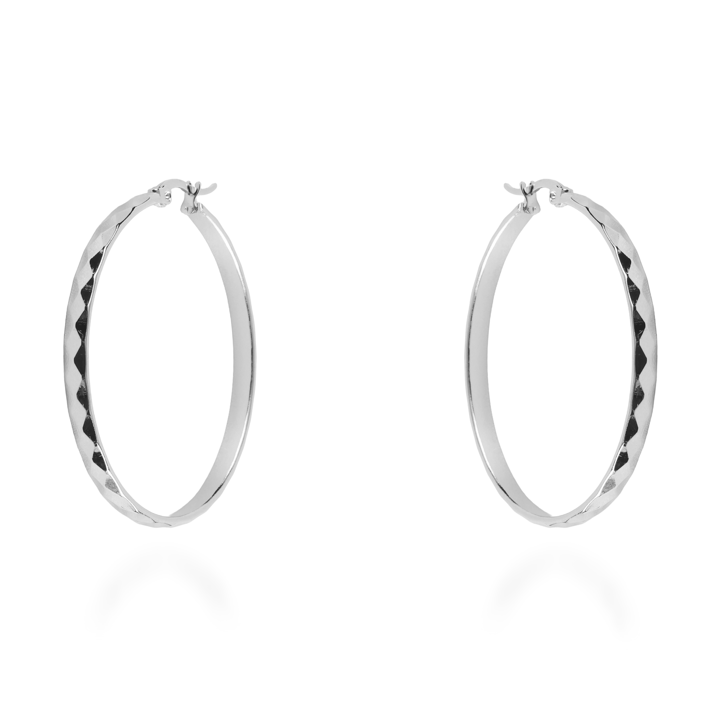 Σκουλαρίκια κρίκοι Mar and Mar Audrina II  Silver από ανοξείδωτο ατσάλι