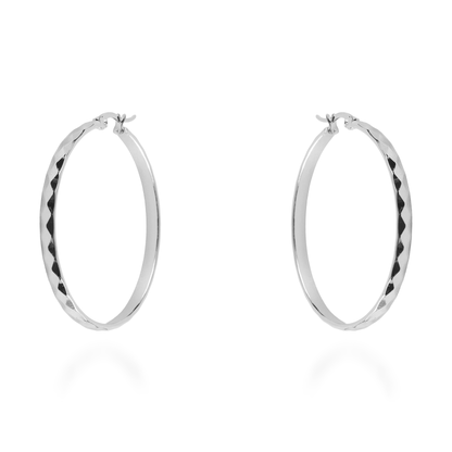 Σκουλαρίκια κρίκοι Mar and Mar Audrina II  Silver από ανοξείδωτο ατσάλι