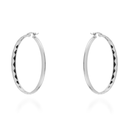 Σκουλαρίκια κρίκοι Mar and Mar Audrina II  Silver από ανοξείδωτο ατσάλι