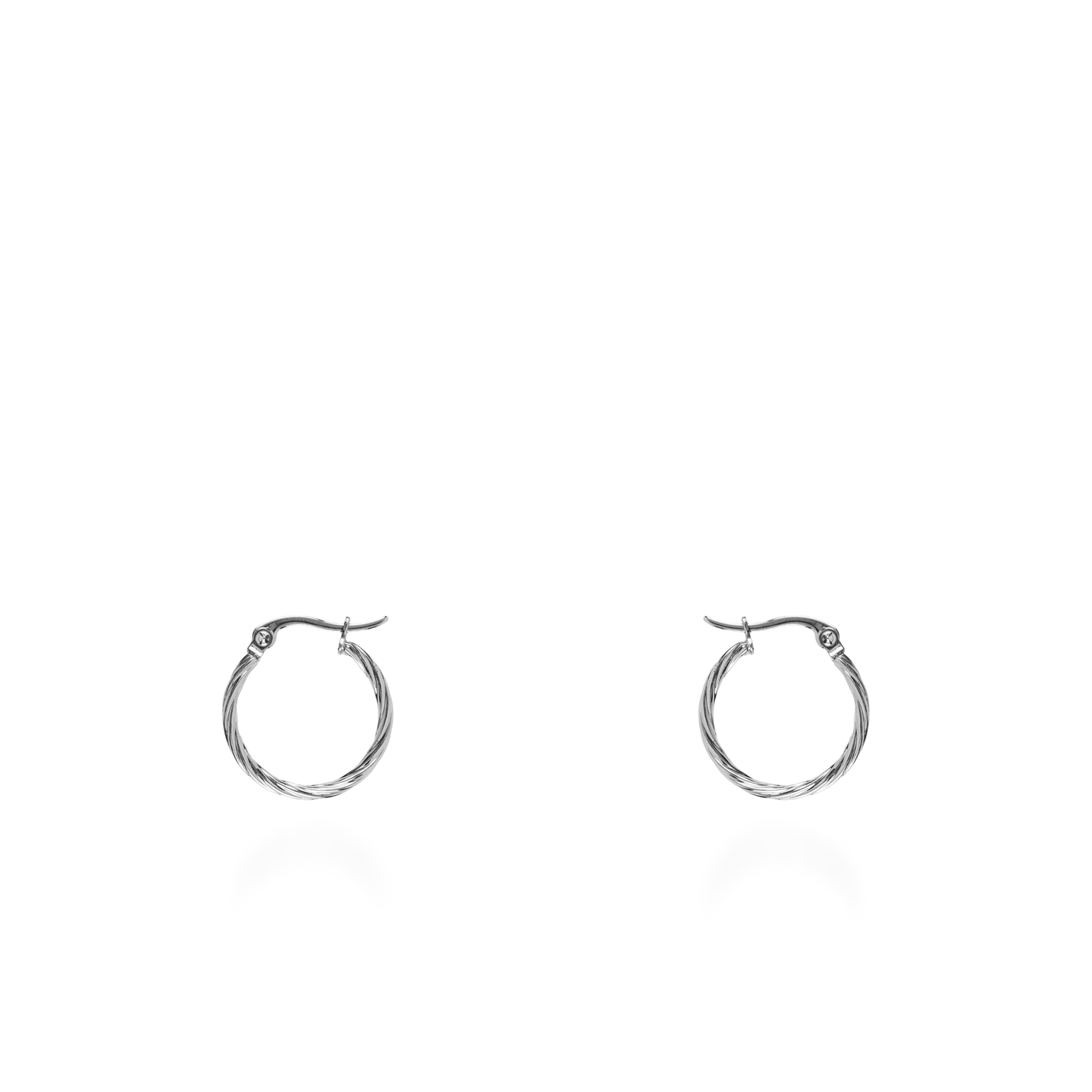 Σκουλαρίκια κρίκοι Mar and Mar Jayla (2 cm-Silver) από ανοξείδωτο ατσάλι