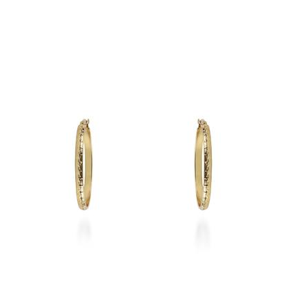 Σκουλαρίκια κρίκοι Mar and Mar Acrol (3,5 cm) από ανοξείδωτο ατσάλι