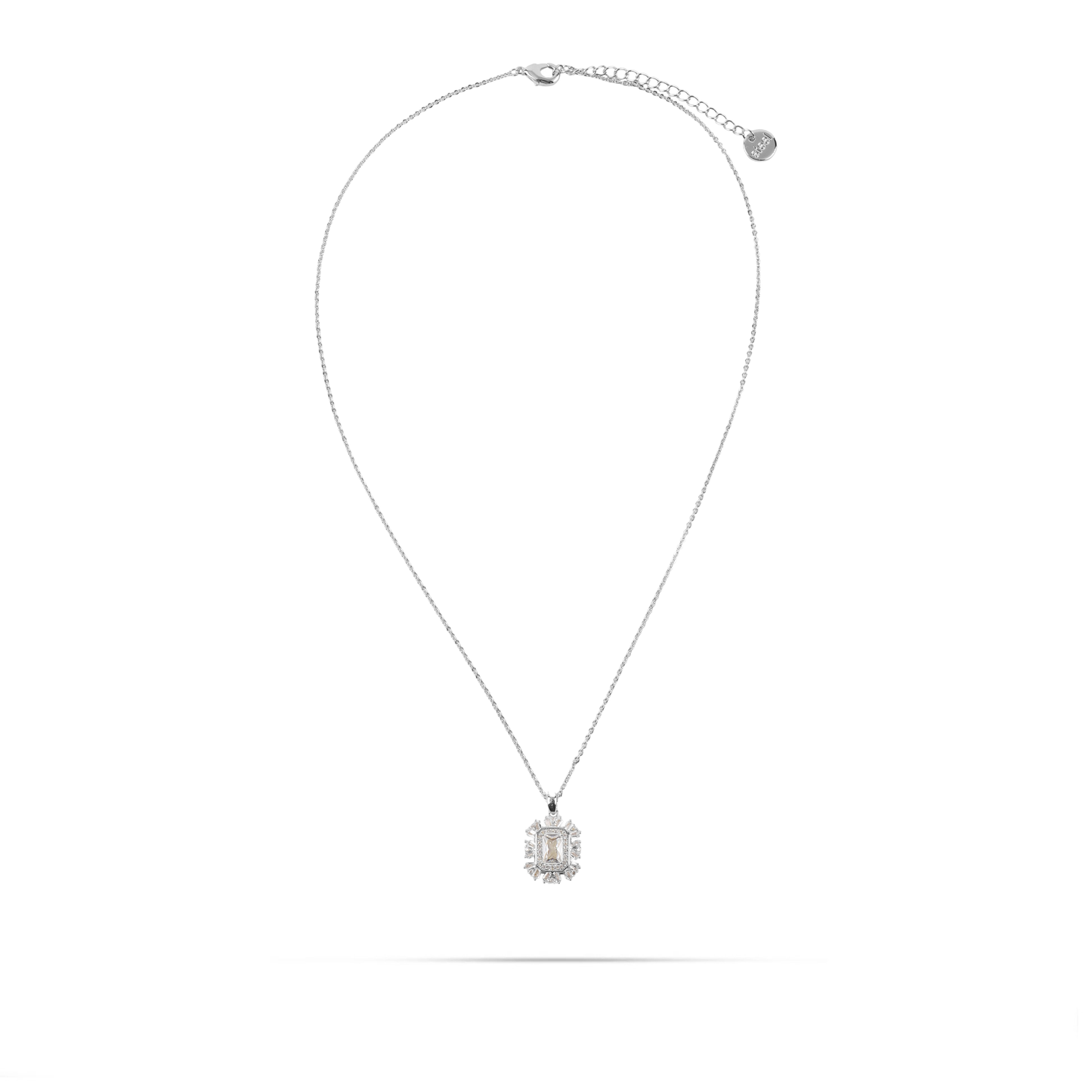 Κολιέ με πέτρα ζιργκόν Mar and Mar Marlin (Silver) από ανοξείδωτο ατσάλι