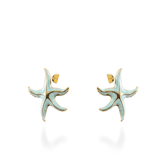 Σκουλαρίκια καρφωτά αστερίες Mar and Mar Starfish από ανοξείδωτο ατσάλι