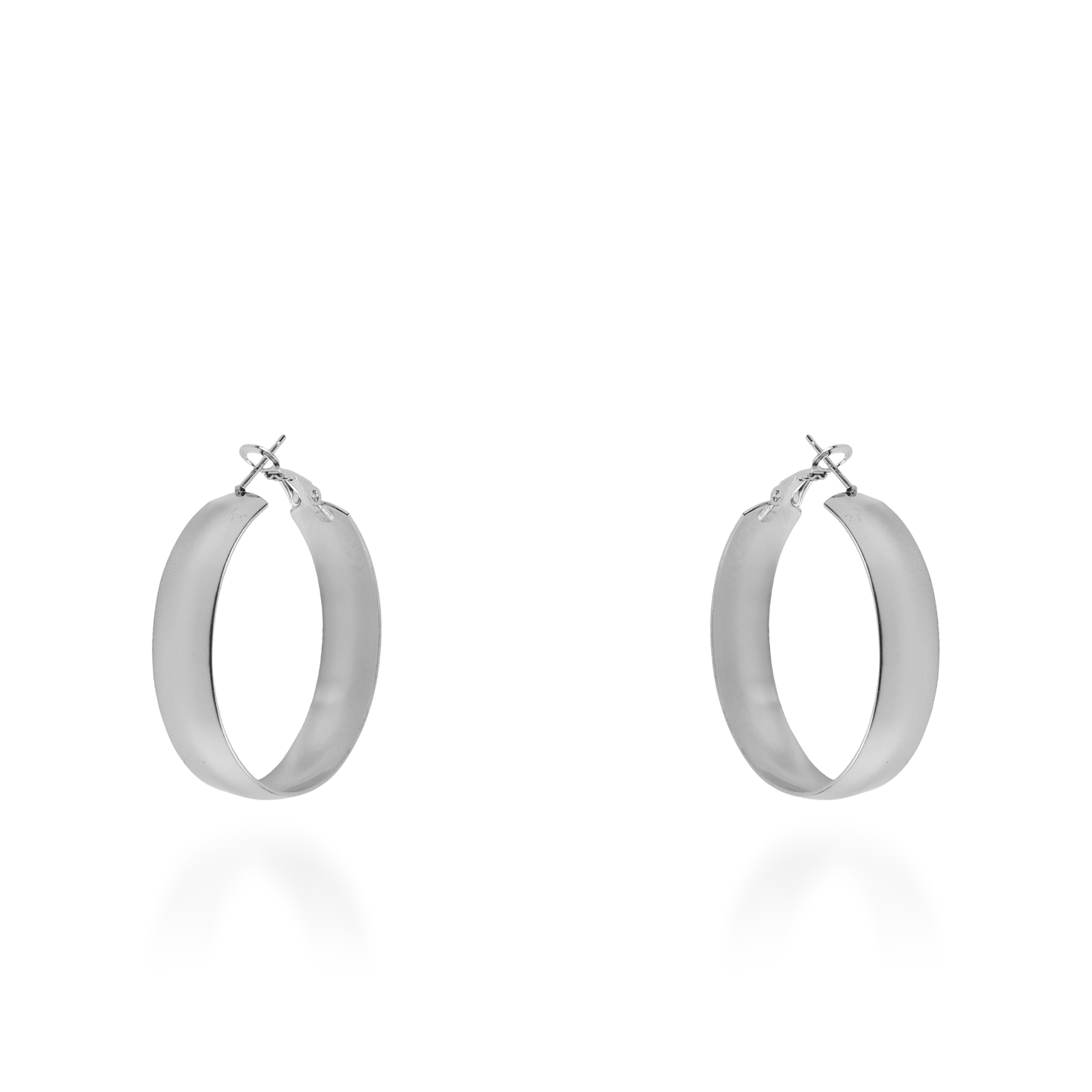 Σκουλαρίκια κρίκοι Mar and Mar Natty (Silver) από ανοξείδωτο ατσάλι