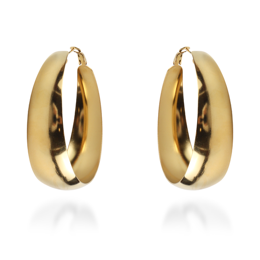 Σκουλαρίκια κρίκοι Mar and Mar Natty από ανοξείδωτο ατσάλι