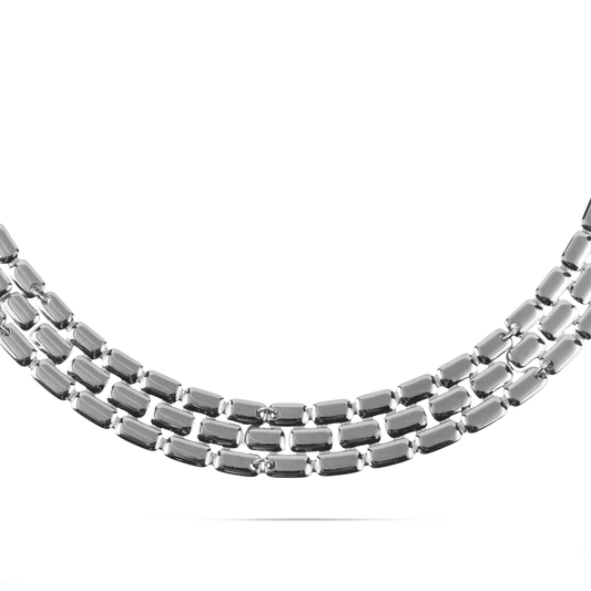 Αλυσίδα λαιμού Mar and Mar Molly Silver από ανοξείδωτο ατσάλι