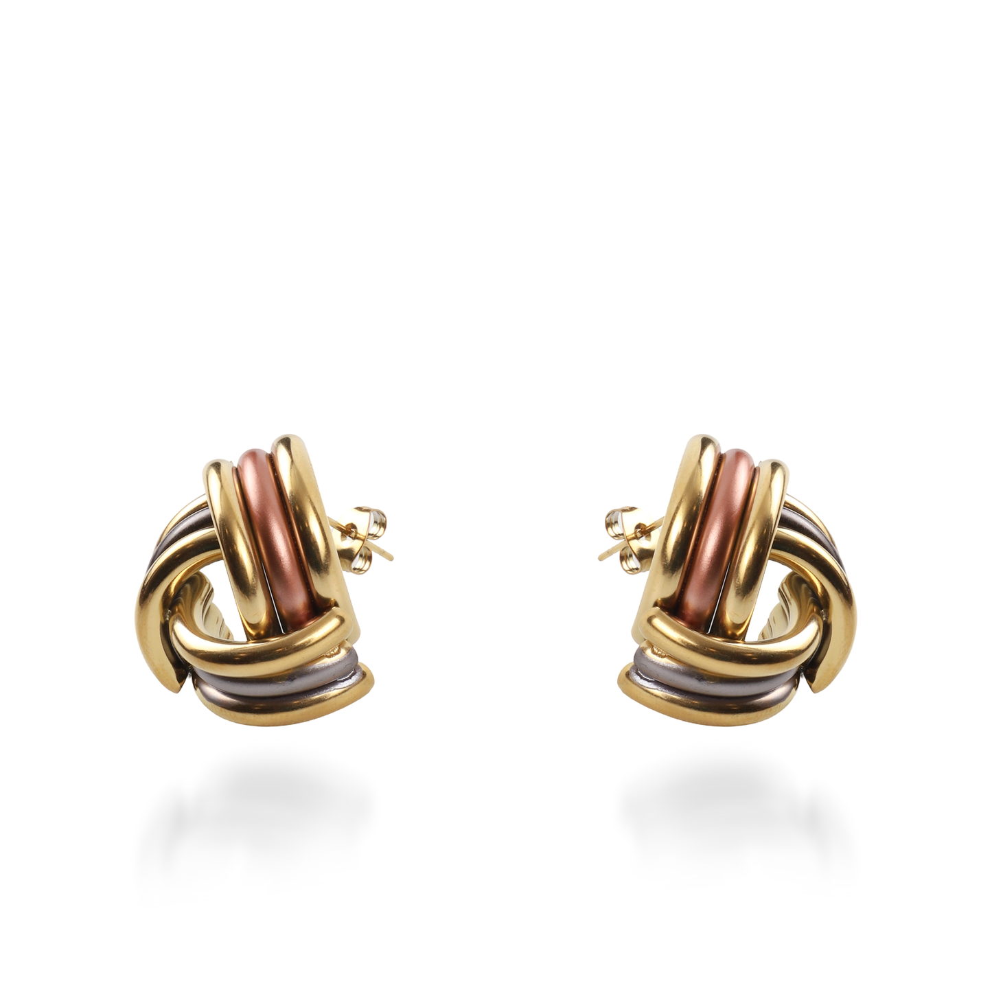 Σκουλαρίκια καρφωτά Mar and Mar Wendy Mix από ανοξείδωτο ατσάλι