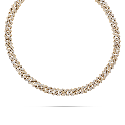 Αλυσίδα λαιμού με ζιργκόν Mar and Mar Cuban Curb Luxen από ανοξείδωτο ατσάλι