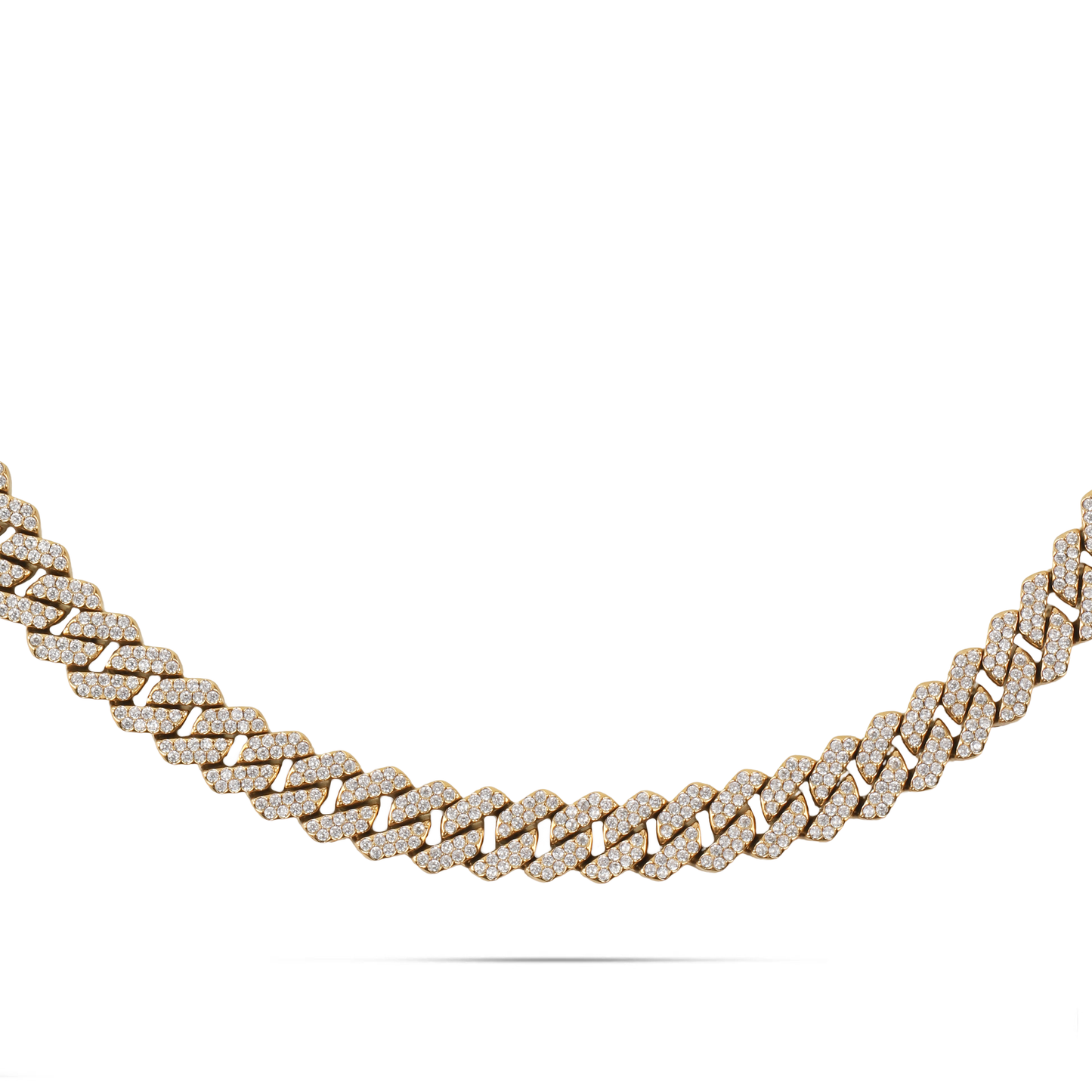 Αλυσίδα λαιμού με ζιργκόν Mar and Mar Cuban Curb Luxen από ανοξείδωτο ατσάλι