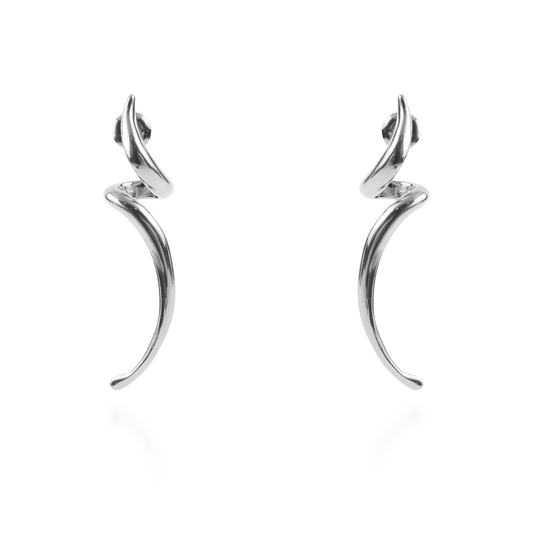 Σκουλαρίκια κρεμαστά Mar and Mar Jillie Silver από ανοξείδωτο ατσάλι