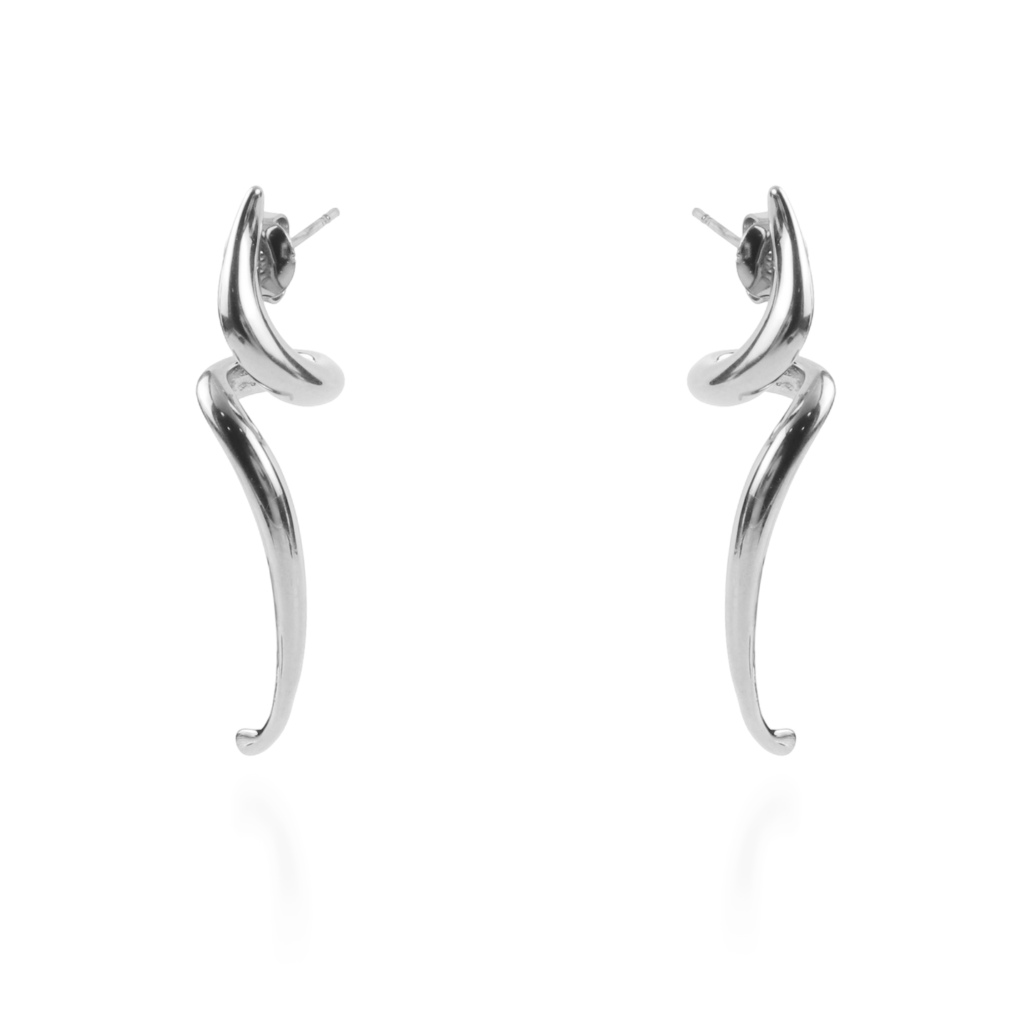 Σκουλαρίκια κρεμαστά Mar and Mar Jillie Silver από ανοξείδωτο ατσάλι