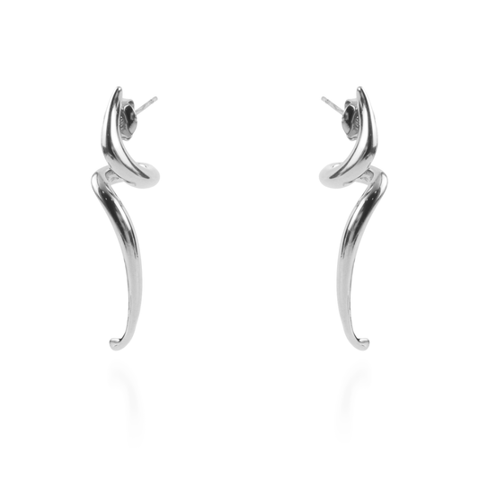 Σκουλαρίκια κρεμαστά Mar and Mar Jillie Silver από ανοξείδωτο ατσάλι