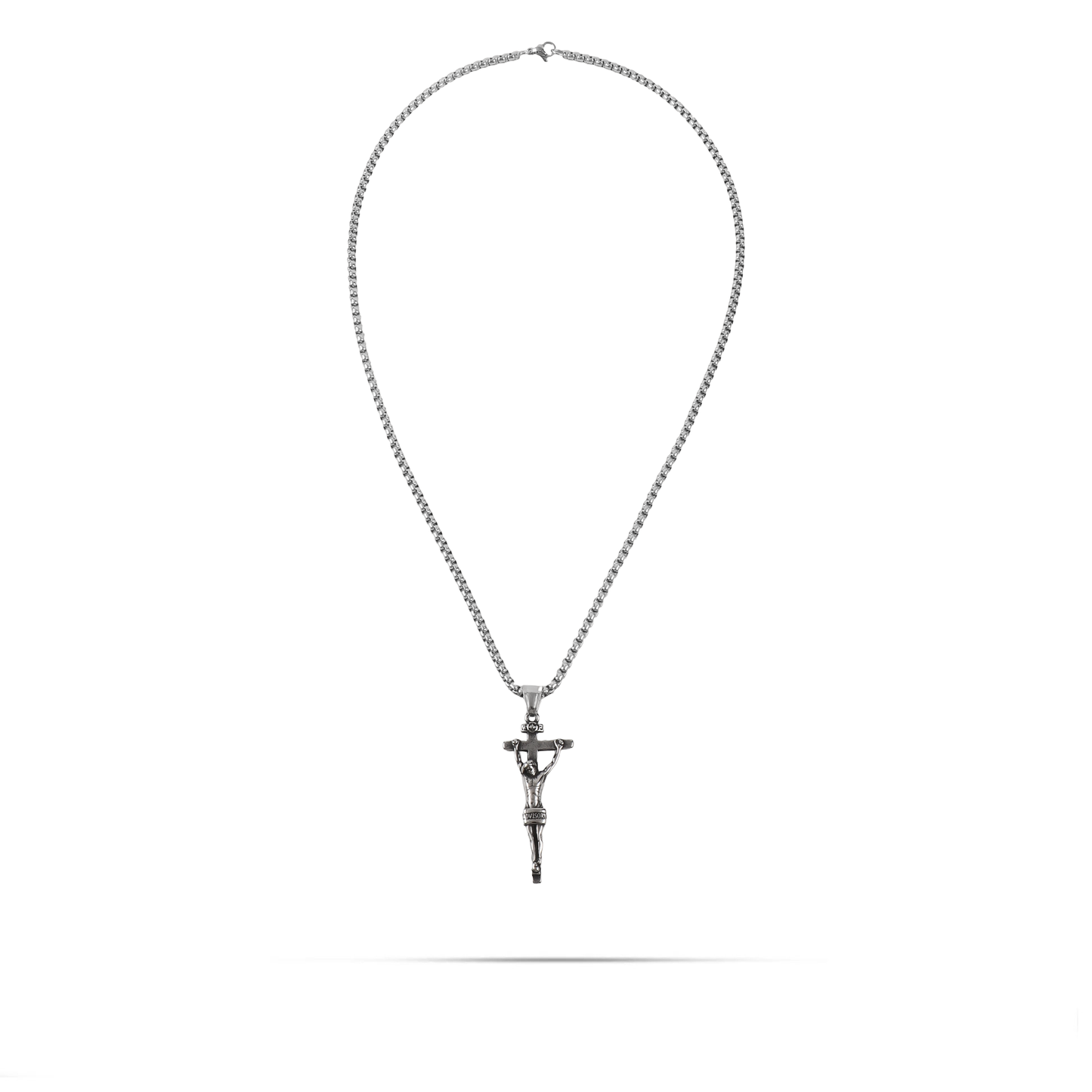 Ανδρικό κολιέ με σταυρό Mar and Mar Rashid από ανοξείδωτο ατσάλι