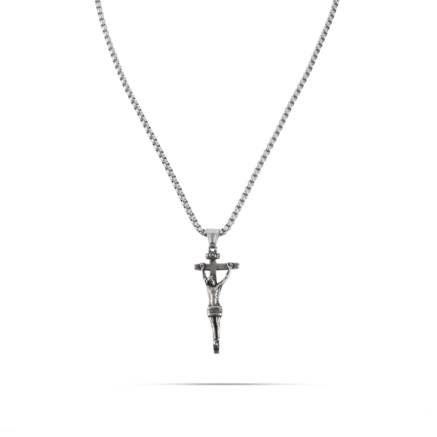 Ανδρικό κολιέ με σταυρό Mar and Mar Rashid από ανοξείδωτο ατσάλι