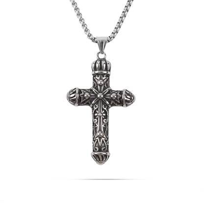 Ανδρικό κολιέ με σταυρό Mar and Mar Darren από ανοξείδωτο ατσάλι
