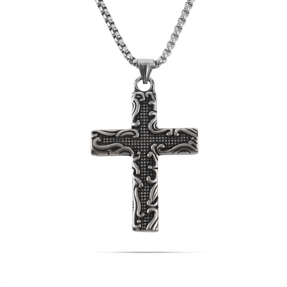 Ανδρικό κολιέ με σταυρό Mar and Mar Lawson από ανοξείδωτο ατσάλι