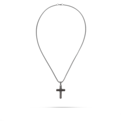 Ανδρικό κολιέ με σταυρό Mar and Mar Grady από ανοξείδωτο ατσάλι