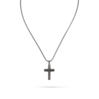 Ανδρικό κολιέ με σταυρό Mar and Mar Grady από ανοξείδωτο ατσάλι